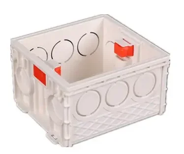Pvc Switch Box Affordable Price square White Blue Red Pvc Electrical Wall Switch Box for Conduit Fittings Junction Box