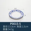 P0015-5 Blue and white porcelain plate