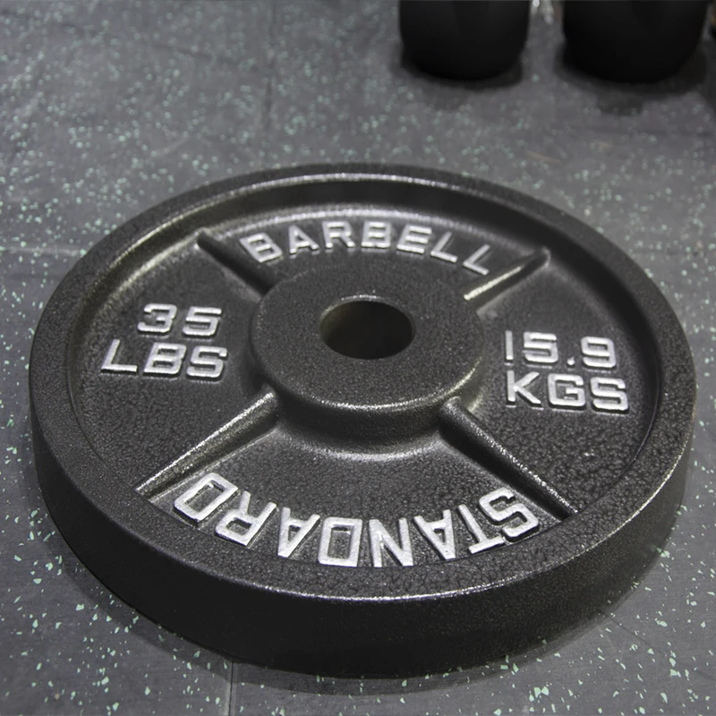 LDH заводская цена Пользовательский логотип коммерческое оборудование для спортзала фитнеса LB чугунная весовая пластина штанги металлические пластины весом 20