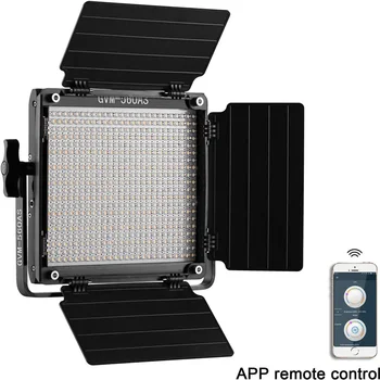 GVM 560AS Bi-Color LED Photographic Lighting Video Studio Light App Remote Digital Adjustable 560 LED Lamp Panel Kit detail image