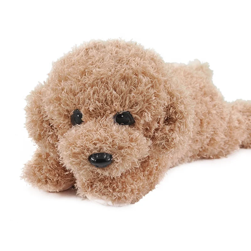 custom stuffing peluches plush toy teddy dog light brown teddy