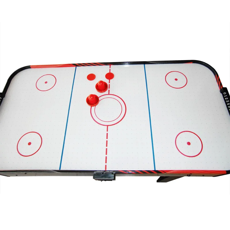 Hockey De Mesa De Aire De Madera Con Ventilador, 2 Palas Y 2 Discos – Juego Arcade Para Niños Y Adultos, Marcador Integrado Y Pies Antideslizantes