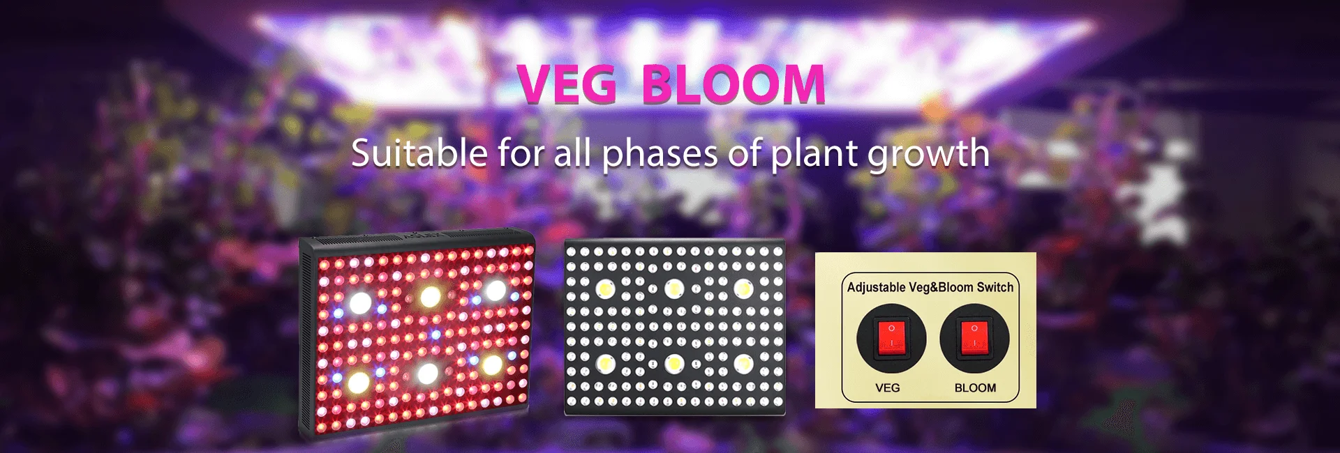 AGLEX COB 1200W LED Grow Light Full Spectrum Plant Grow Lamp for Indoor Plants 