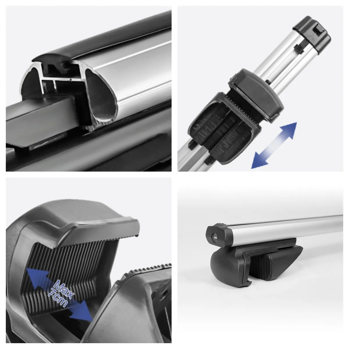 Best Price Aluminum Universal Car Roof Rack Cross Bars Luggage Carrier