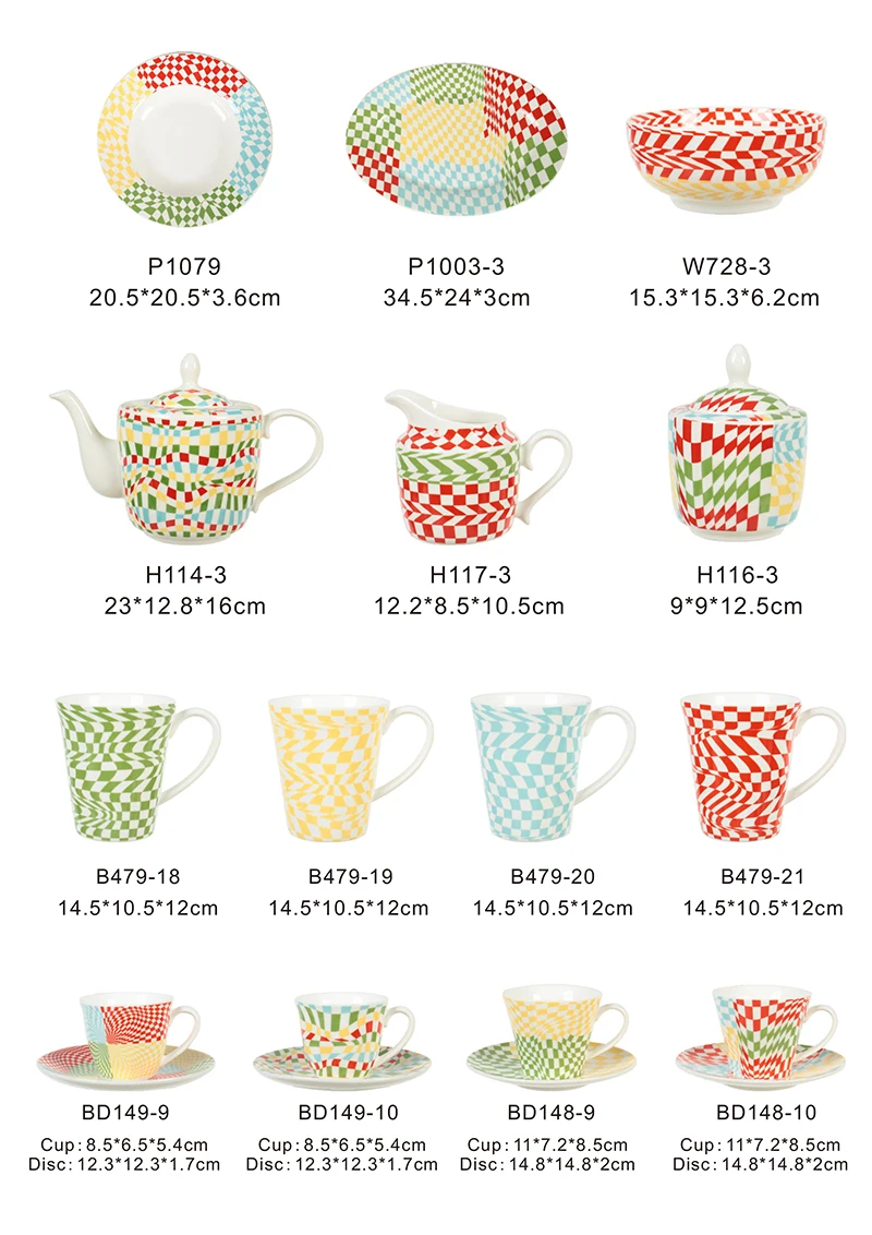 product factory supply customized eco friendly porcelain plate sets tableware set ceramic dinner set include cup bowl plate saucer-2