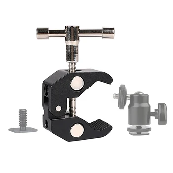 Factory Photo Studio Accessories Large Crab Pliers Clip Super Clamp for Monitor Articulating Friction Magic Arm detail image