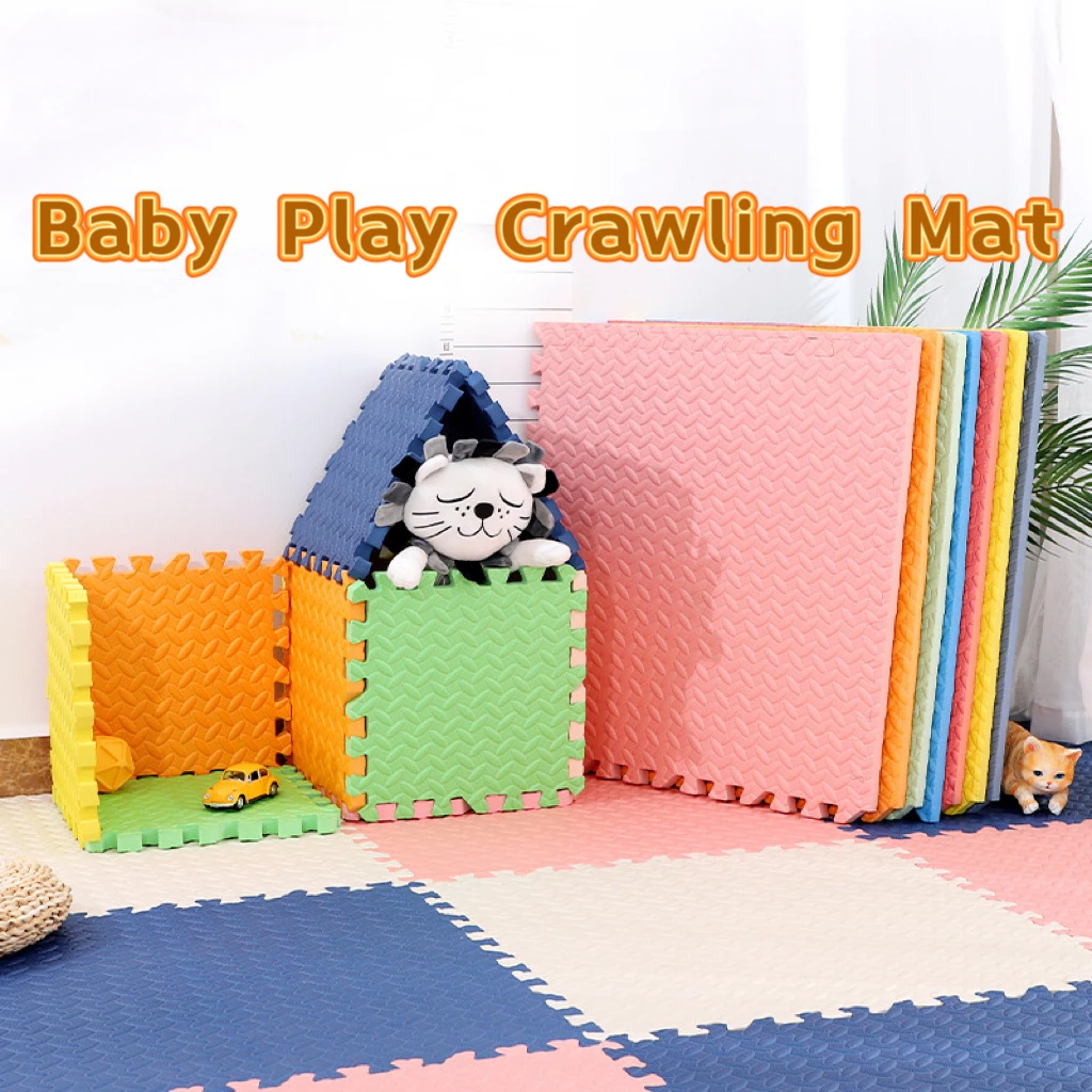 Baby Foam Play Mat Soft & Safe EVA Foam Mats Floor Square Solid Colored Kids Foam Puzzle Play Mat for Playpen supplier