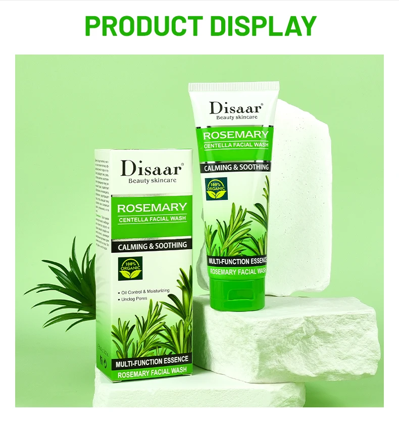 Disaar Rosemary & Centella Face Cleans Wash Deep Cleans Pore Moisturizing Face Repair Acne Oil Control Face Wash for Women