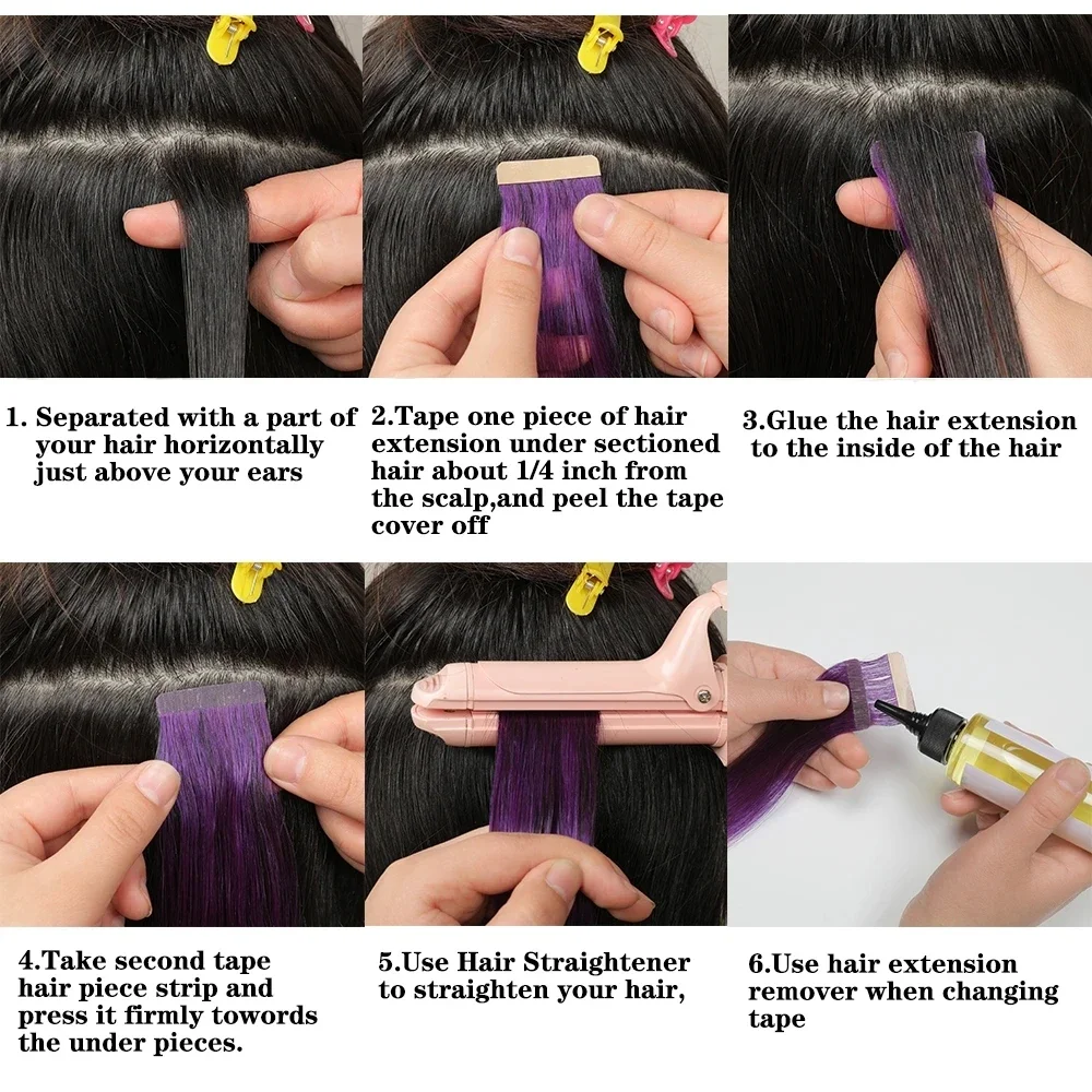 100% Remy Echthaar Tape In Haarverlängerungen Straight Skin Weft Unsichtbar Nahtlos Omber 4 27 16 26 Zoll Für Salon Hohe Qualität_voghion.com