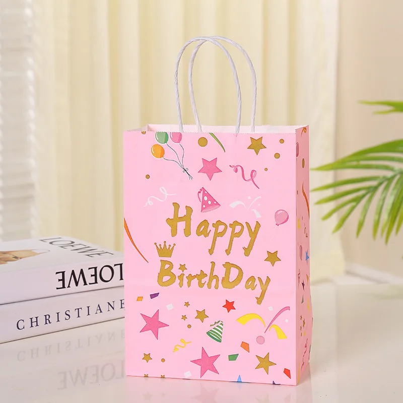 Wholesale Customised Printing Happy Birthday Gift Bags Party Favor ...