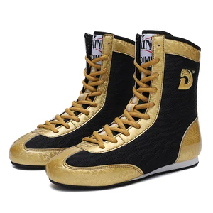 Make Your Own Professional Wrestling Boots Oem Cheap Sports Training Custom Leather Boxing Shoes for Kids