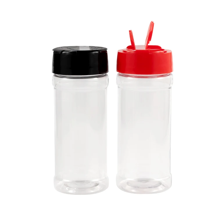 Пластиковый шейкер для бутылок, шейкер для домашних животных, пластиковые банки для специй/контейнеры с откидной крышкой