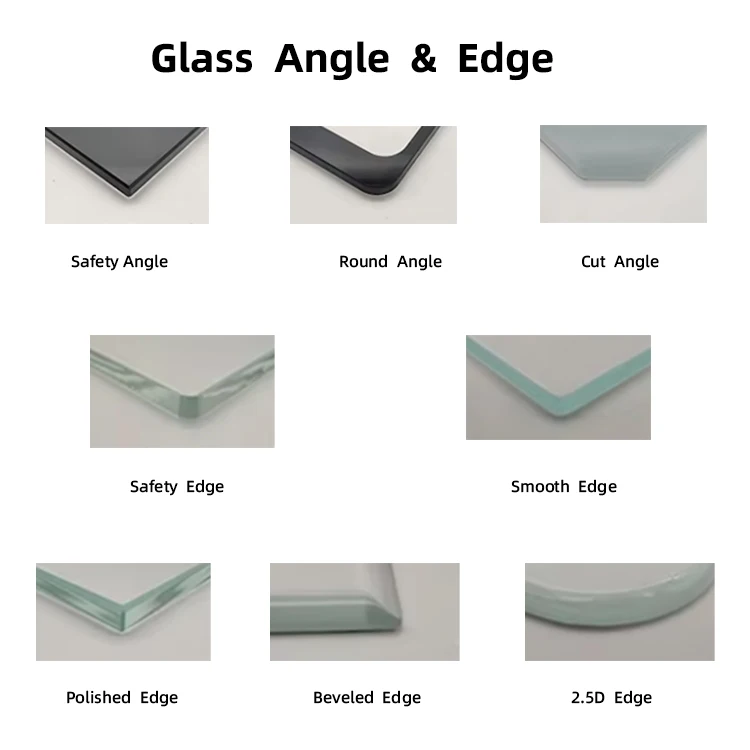 Ultra-Clear Heat-Resistant Black Silk-Screen Tempered Glass Custom Tempered Glass Panels Touchscreen Panels Display Glass