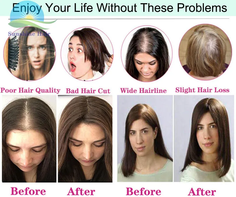 Breathable Silk Base Toupee For Women Virgin European Hair