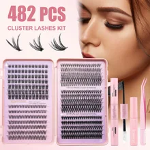 Premade individual fan lash extension kit private label segment hand made lashes wholesale DIY natural fan clusters kit