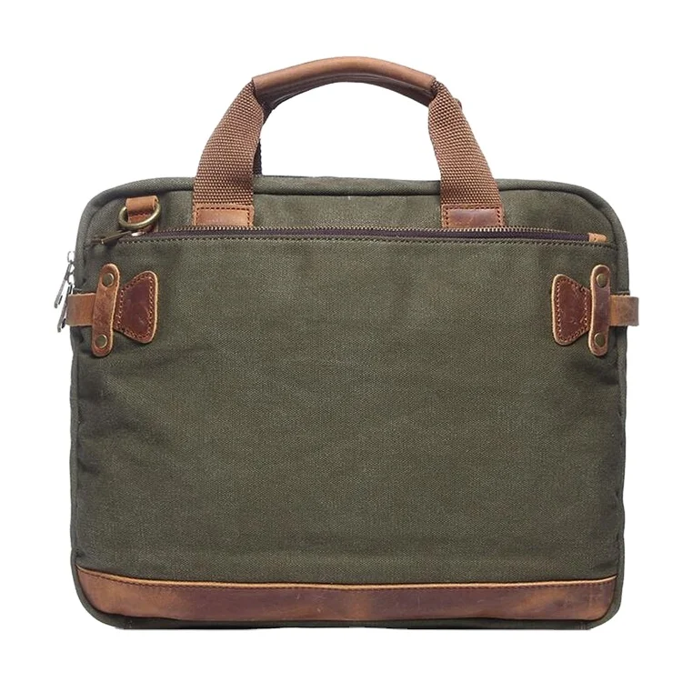 canvas laptop briefcase