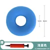 Inflatable round light blue