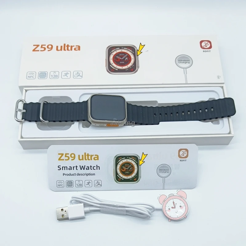 Hot Sale Z59 Ultra Smart Watch 2.02 Inch Screen Rotating Dual Buttons