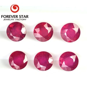 Natural 3A Grade Ruby Gemstone 4mm Round Brilliant Cut Price Per Carat