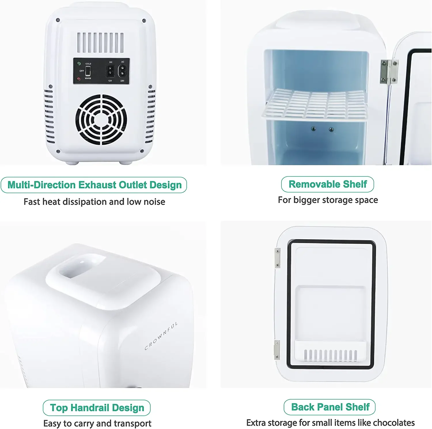 4 Liter Mini Fridge Portable Hotel Fridge Customizable Colors Small