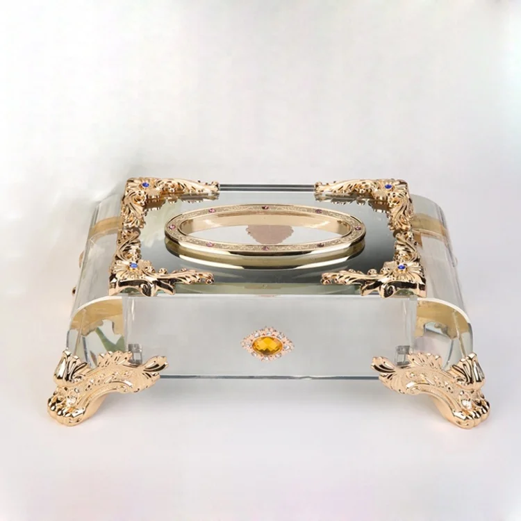 Хит продаж, супер качество, красочный кристалл, акриловая коробка для салфеток от производителя