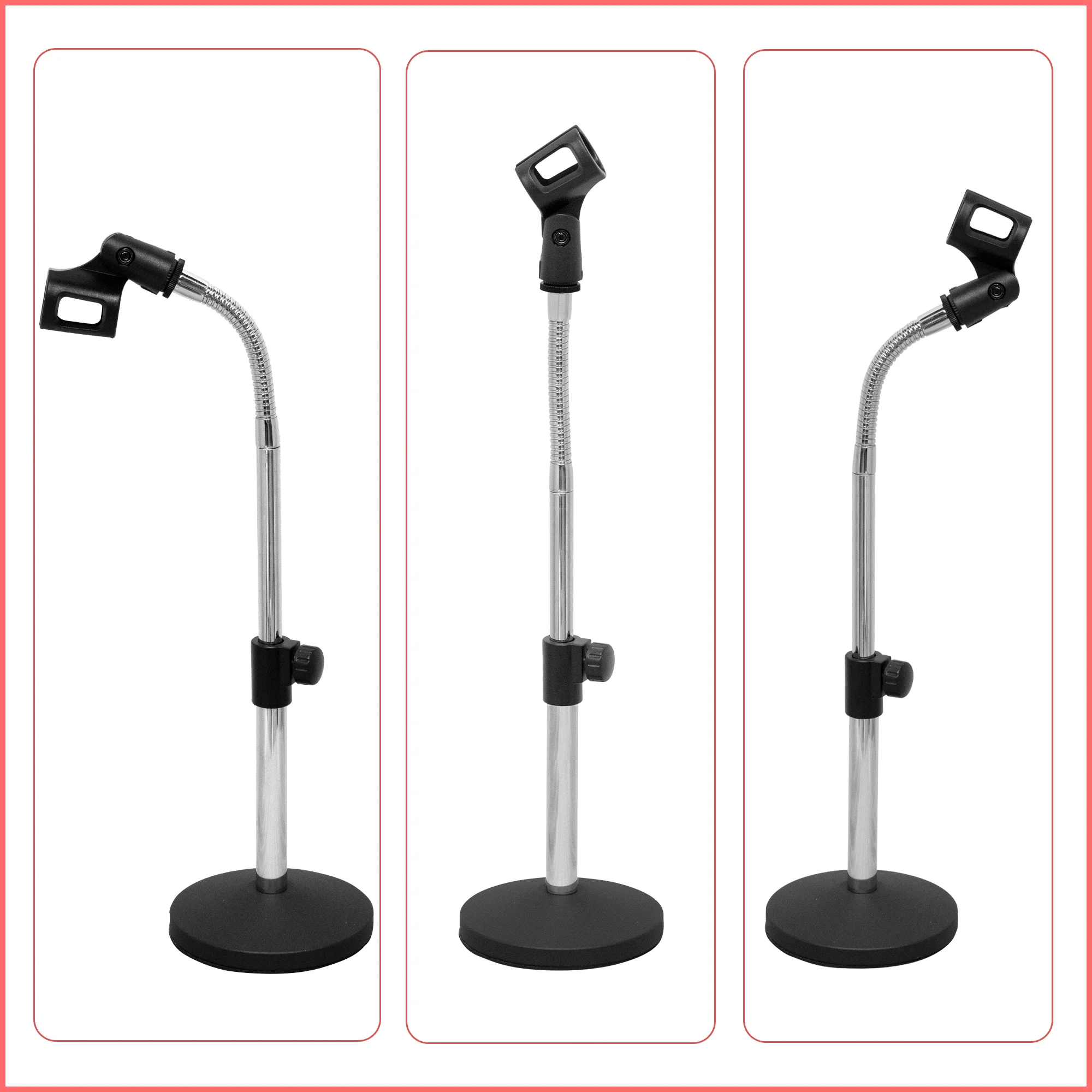 TM-228 Заводская поставка регулируемая высота настольная подставка для микрофона с модернизированным зажимом