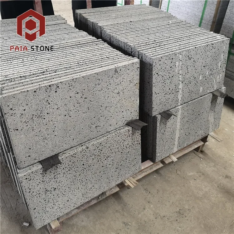 Construction material cheap price natural polished hainan black basalt stone for Outdoor Wall Cladding Tiles
