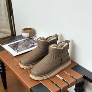 2026 High Quality Luxury Fashion Snow Boots UG Grade 1 Quality Wool Super Warm Thick Bottom Explosive Oil Squeezing