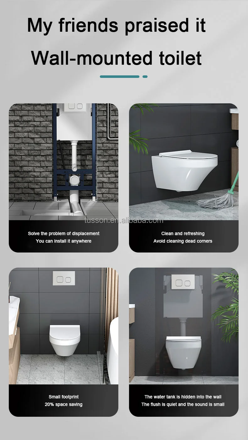 Concealed Cistern Factory Conjoined Cistern Toilet Bathroom Ceram