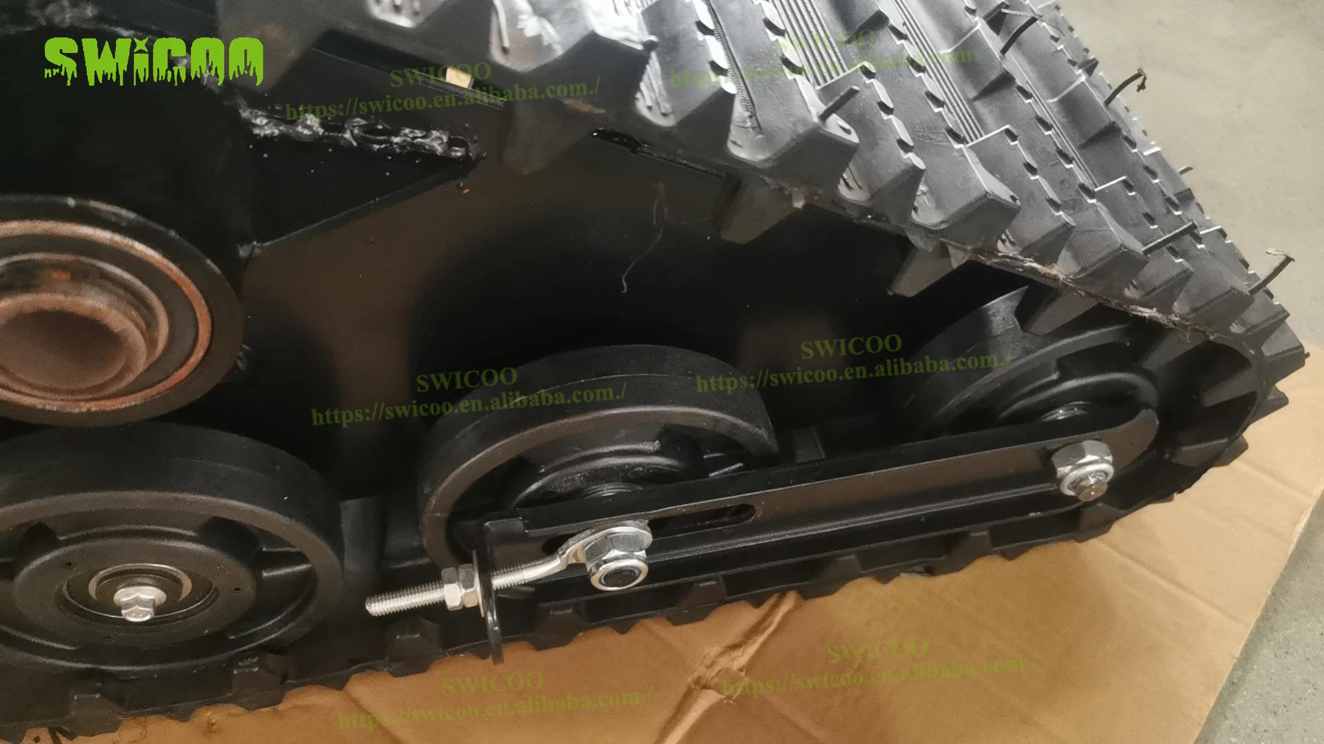 Modified Rear Axle Track Wheel Rubber Sand Snowmobile Tracks for ATV UTV Go Kart Buggy Sand Snow Track System