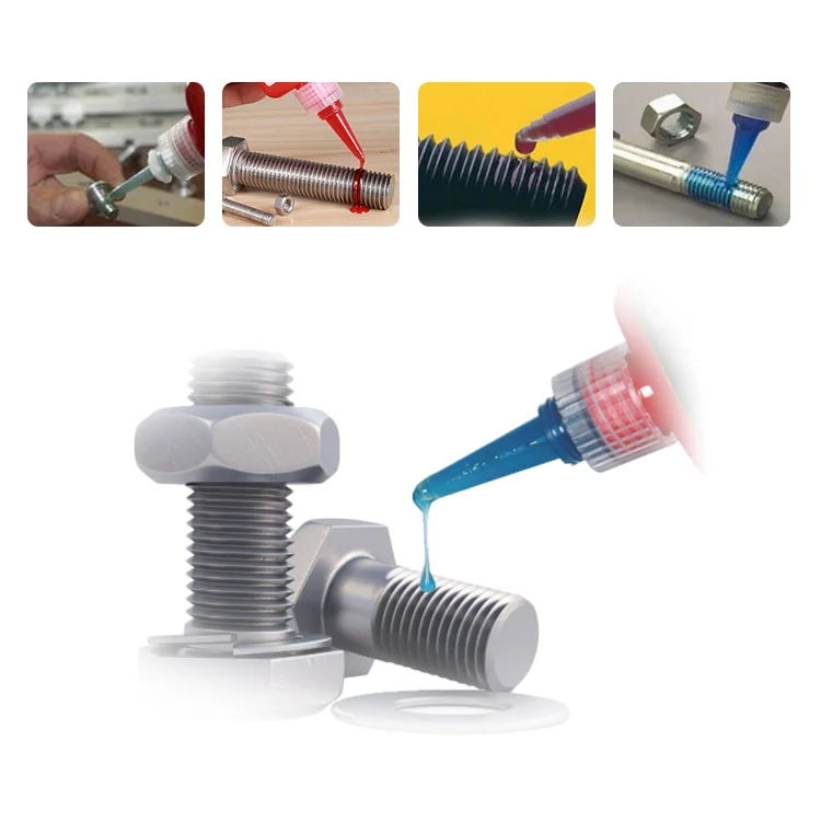 Fast-Drying Heat-Resistant Anaero Adhesive High-Strength Thread Locking Seal & Bonding Glue for Metal Screw Locks