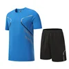 ชุดเสื้อยืดวิ่งสีฟ้า KJW-6803