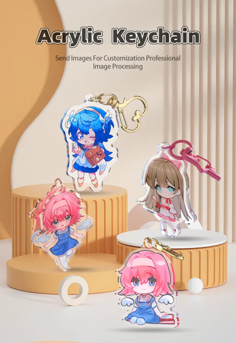 Cute Anime Acrylic Keychains - Perfect Promotional Gifts