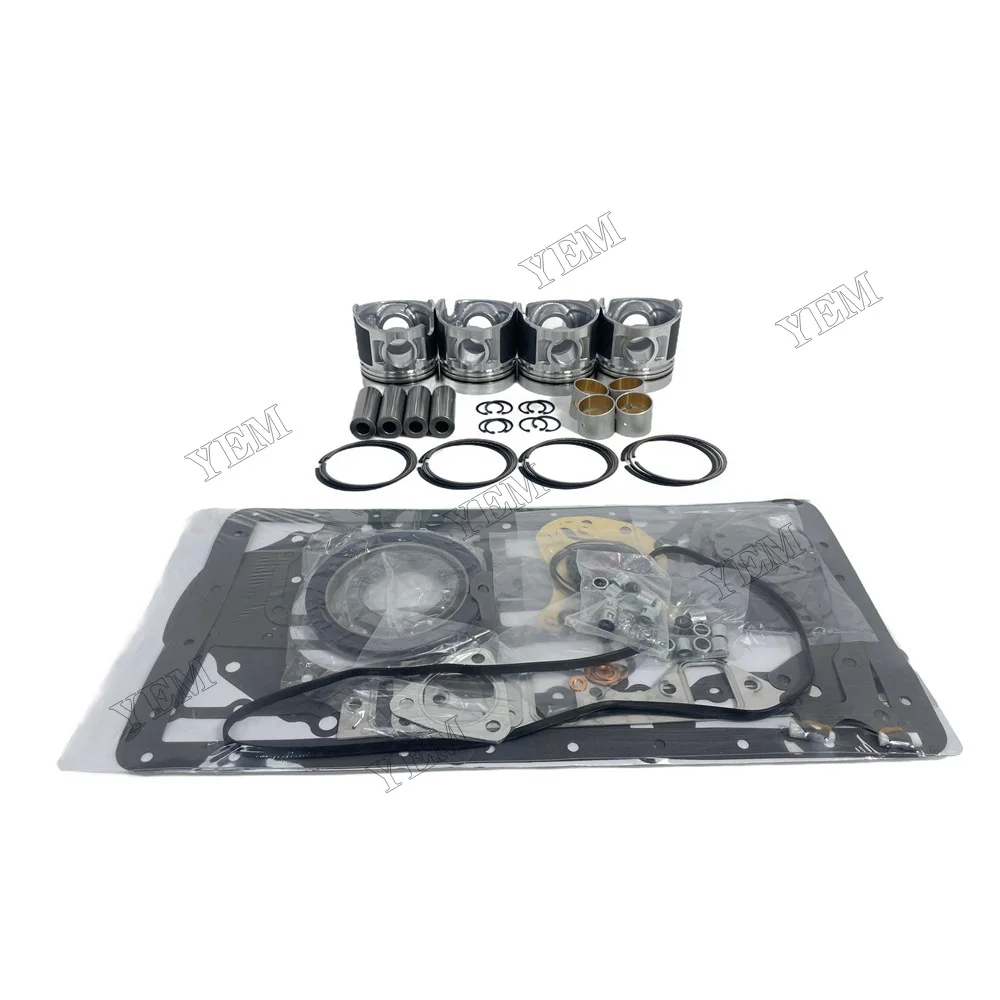 Overhaul Kit With Cylinder Gaskets Piston Rings Fit for Mitsubishi D04F Engine Parts 4