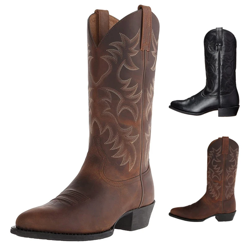 Botas De Vaquero Occidental Para Hombre,Zapatos De Invierno De Tacón Bajo,Estilo  Chelsea,Bordados,Talla Grande - Buy Botas De Polo De Los Hombres,Botas De  Los Hombres,Formal Botas Zapatos De Los Hombres Product on Alibaba.com
