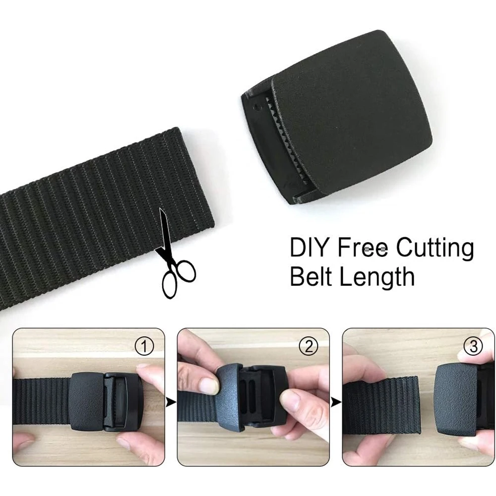 Men's High-quality Durable Waterproof Tactical Belt Wear-resistant Lightweight Heavy Duty Buckle Tactical Belt