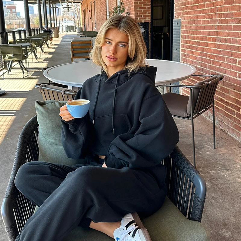 Shop Women's Sweatsuits Sets Cropped Hoodies Joggers