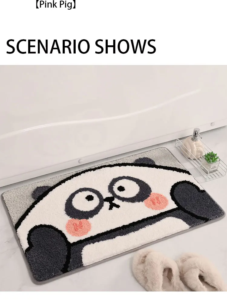 Luxury Home Decor Soft Microfiber Cotton Door Mats Memory Foam Embroidery Bath Mats For Bedroom factory