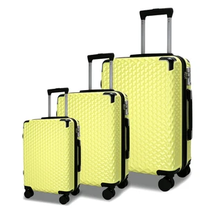Unisex New Design ABS Trolley Luggage 4 360 Spinner Wheels Carry-On Travel Bag