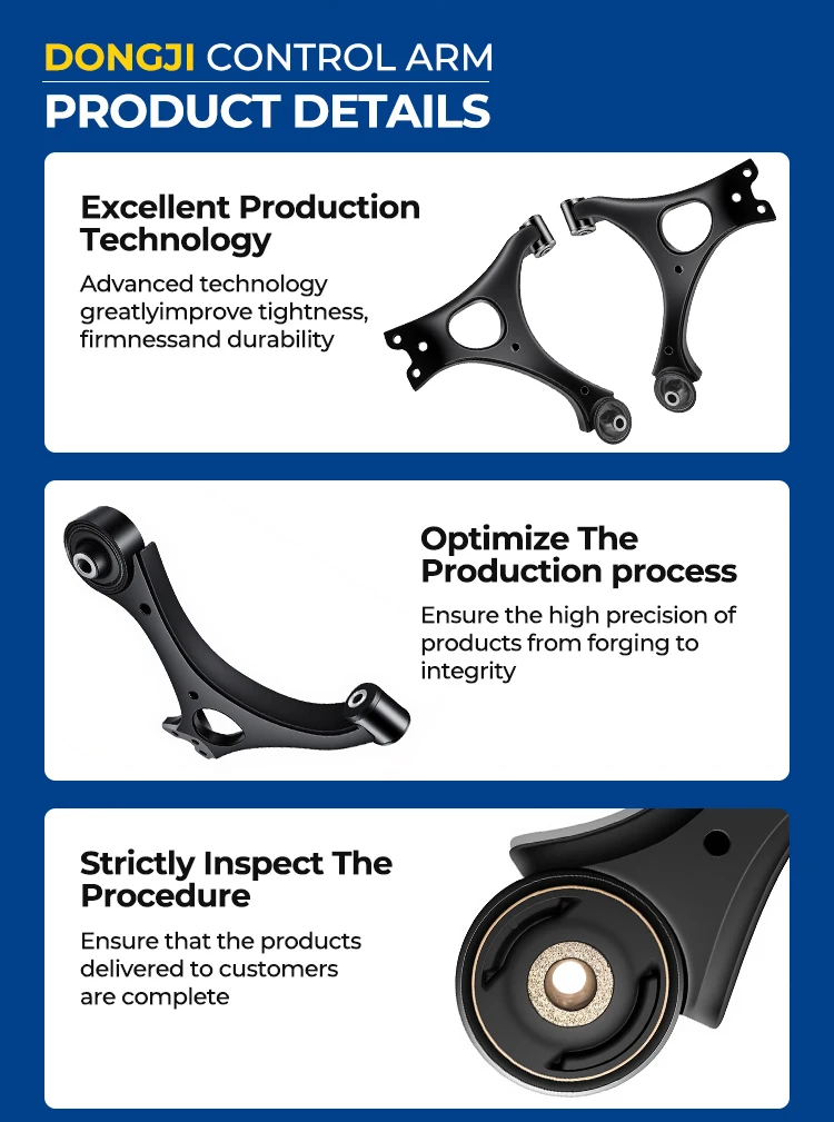 product 2022 2025 chery omoda c5 upper  right front lower suspension control arm kit with tie rod end steering linkage compatible-2