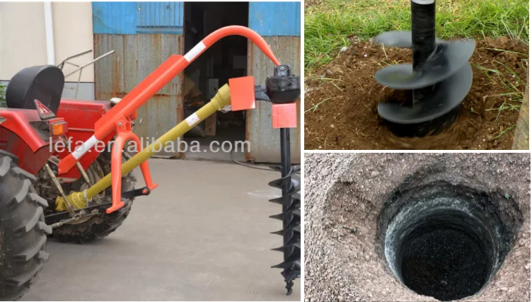 3 Point Tractor Post Hole Digger - Efficient PTO Digger Auger for Farms ...