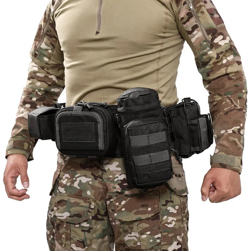Premium Universal Hunting Gadget Pouch Multifunctional Waist Bag Adjustable Padded Duty Belt Tactical Utility with Holster