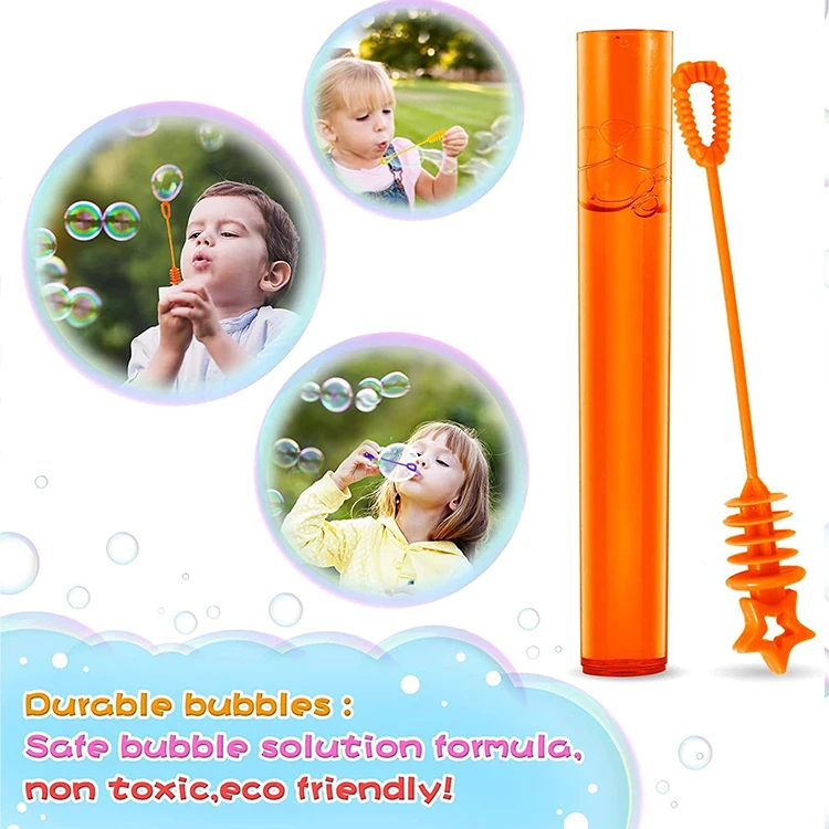 Children's Summer Outdoor 48p Small Test Tube Blowing Bubble Toy Color ...