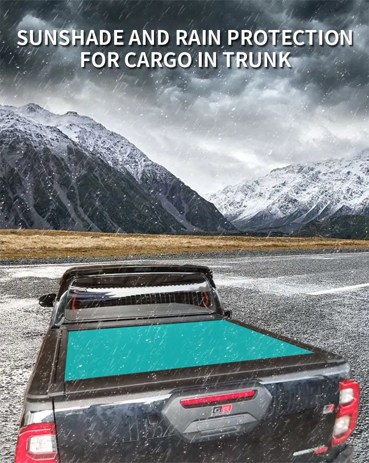 Factory Water-proof Retractable Pickup Electric Hard Tonneau Cover for Toyota Hilux REVO/ROCCO Truck Bed Cover supplier