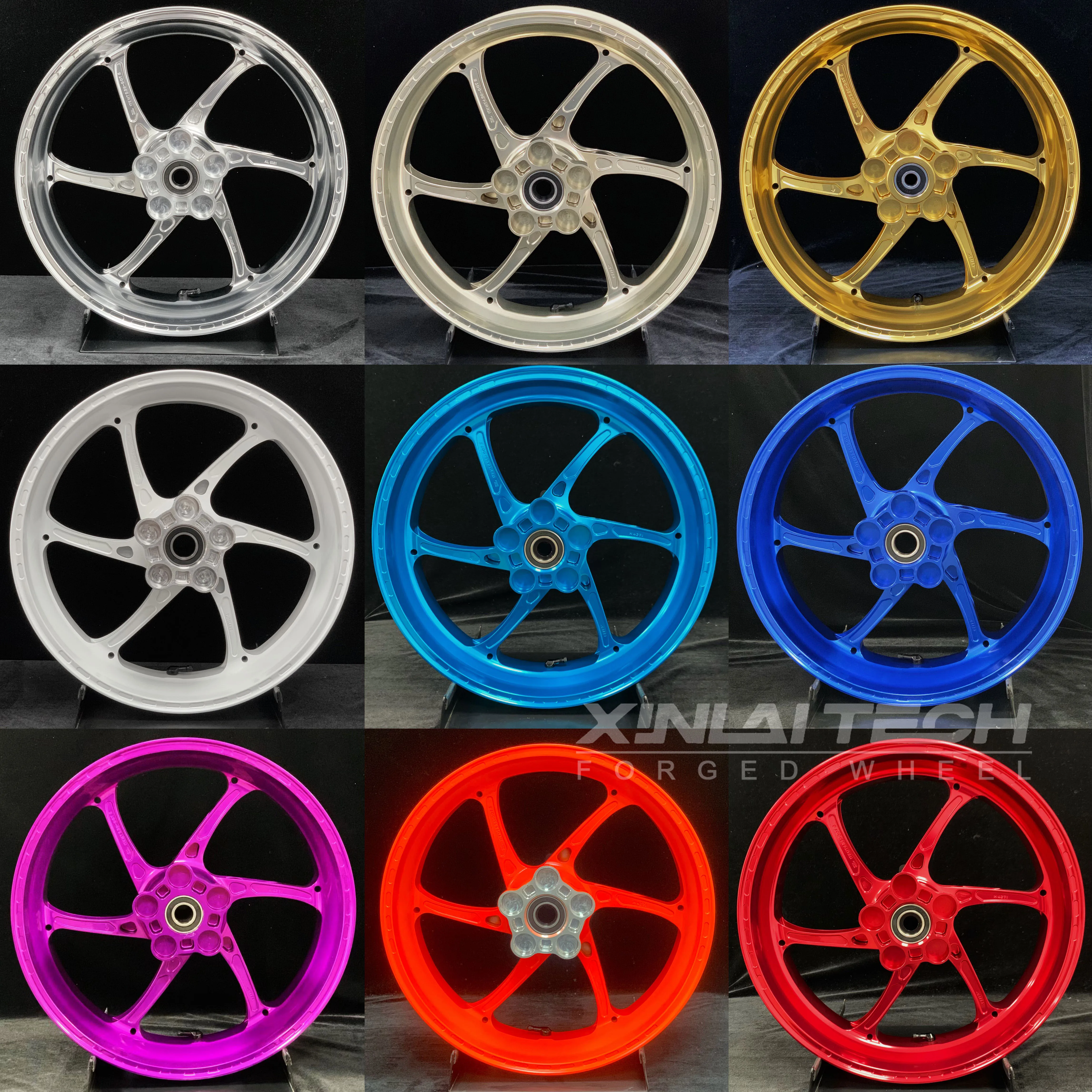 XL High Performance Forged Anodized Motorcycle Wheels 17x3.5 17x6.0 Billet Aluminum Rims for BMW R NineT Racer Wheels Rims - Image 6