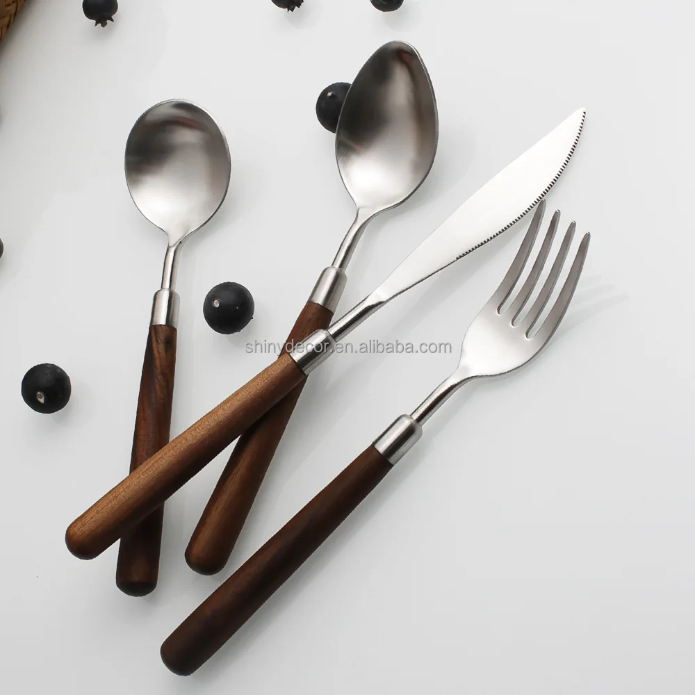 Hot Sale Gold Cutlery Stainless Steel Set Knife Spoon Silverware Cutlery Wholesale Buy Unique