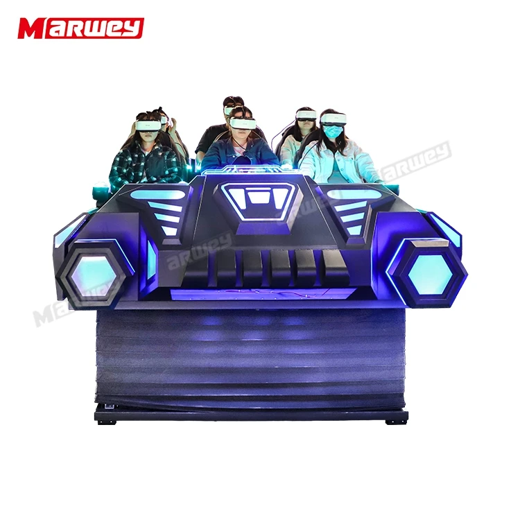 Funfair Multiplayer Vr Simulator Game Machine New Arrival 6 Seats 9d Cinema Interactive Virtual Reality Game Simulator