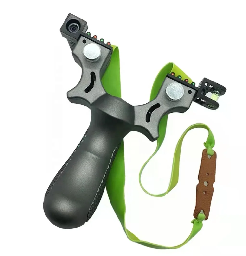 98k Infrared Laser Slingshot With Flat Rubber Band & Marbles High