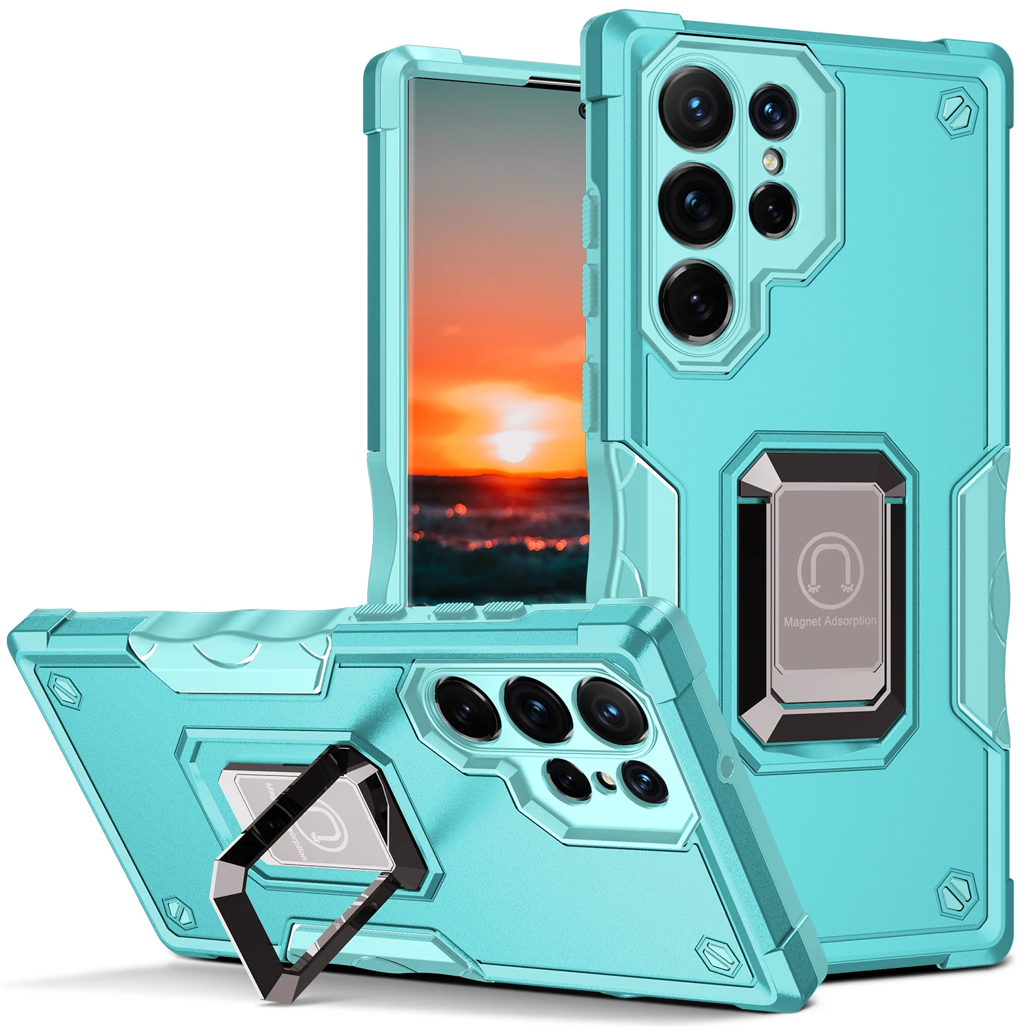 For Samsung S22 Ultra Shockproof Case Hard 2 In 1 Phone Cover For