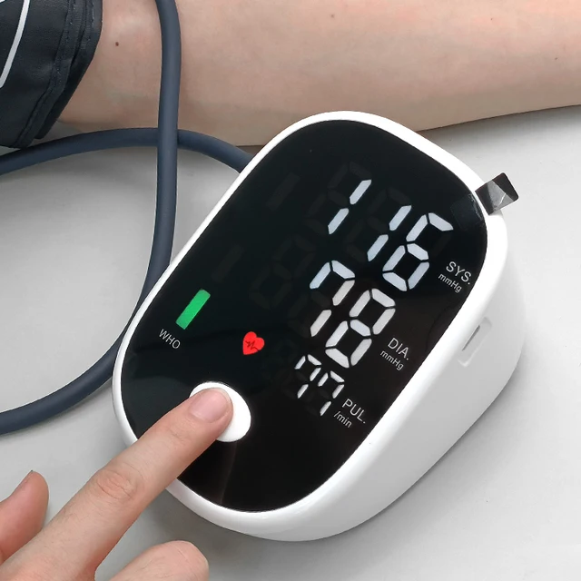 Digital Blood Pressure Meter Digital BP Machine Blood Pressure Monitor Upper Arm Cuff Electronic Sphygmomanometer Monitor